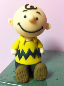 Fondant Charlie Brown 3d sculpture